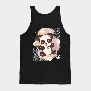 Happy anime panda Tank Top